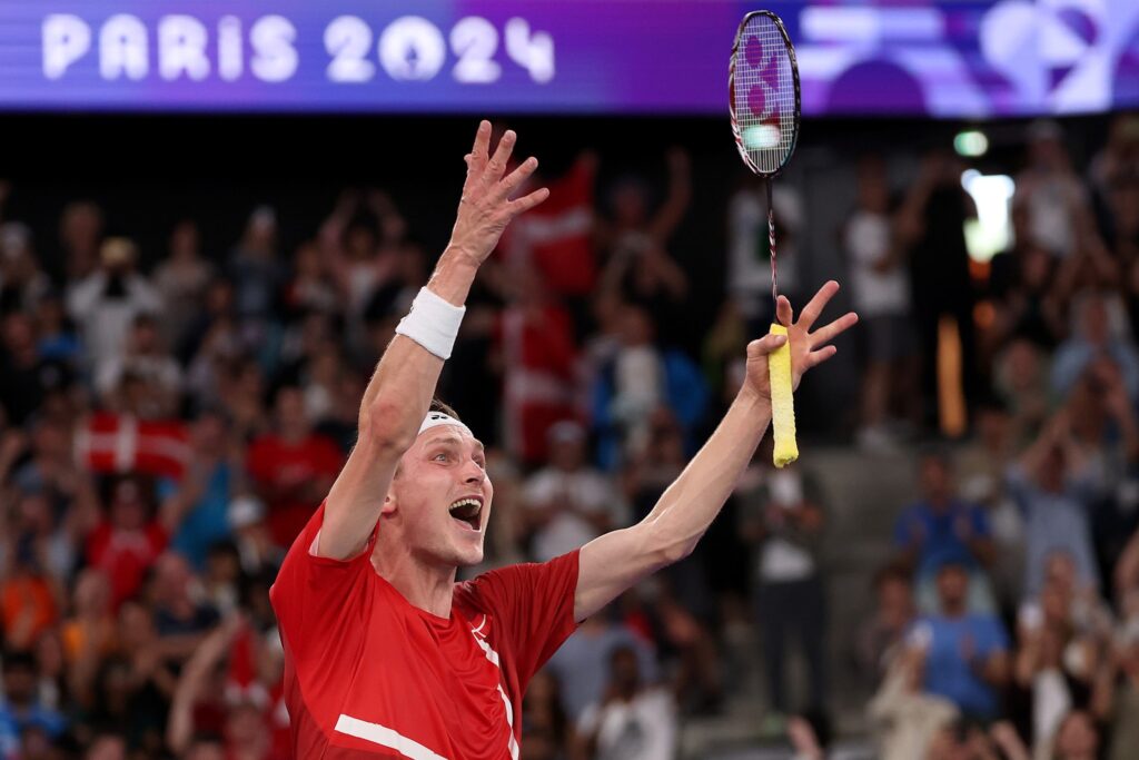 Viktor Axelsen Champion Olympic 2024 Badminton Men Single
